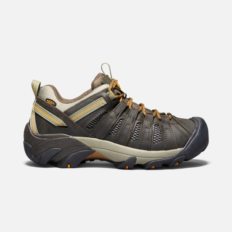 Keen Voyageur Shoes - Men's Black Olive Gold Footwear